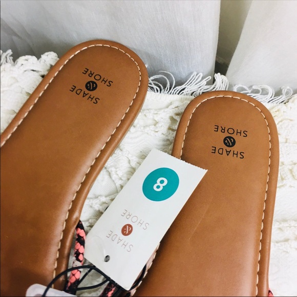 Shade & Shore Size 8 Eliza Sandals Knotted Strappy Sandals Shoes Flat Slip On - Picture 4 of 5